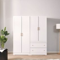 파로마 [학생방 강추템] (착불) 보르도 800 도어 옷장 드레스룸 / 신혼부부추천, 오크+화이트