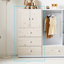 리츠데코 토미 베이비 3단 서랍장 A(일반) 아기옷장 베이비장 유아동수납장, 워시