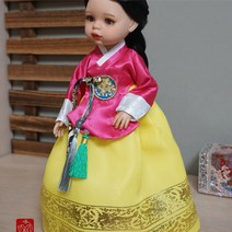 인형 한복 DIY 아진 칠색 당의 치마 세트 MSD SD 60cm 구체관절인형, 패턴＋설명서＋원단 패키지, sd~60도리스돌