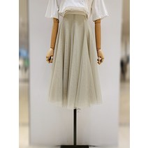 잇미샤 레이스 플레어 샤 스커트 ITN5YSK160 OL(189323 )