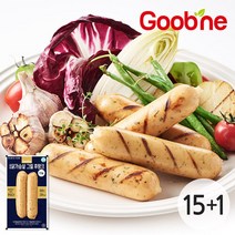 굽네 [굽네치킨] 닭가슴살 그릴후랑크, 120g, 15+1, 1개