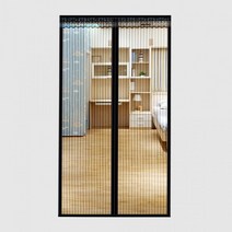 NEW 스트라이프 문모기장(블랙)(100x220cm) 현관모기장, 상세페이지 참조