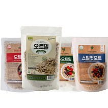 국내산 오트밀 죽 간편식 쉐이크 유기농 스틸컷 100% 압착 귀리, 2.국산유기농오트밀450g