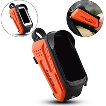 가방 2L Bike Phone Front Frame Bag Cycling Pouch Hard Shell Case Touchscreen Bicycle Top Tube, 03 주황색