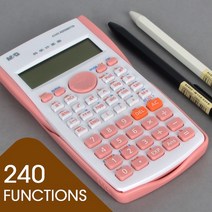 공학용계산기 빠른처리 회계 재무 계산기 추천 M& G 240 기능 다채로운 과학 계산기 82MS 자동 전원 끄, 02 Pink