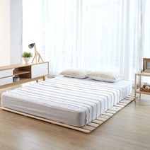 핀란디아 엘라인 편백 나무 보관이 편한 접이식 저상형 침대 프레임(슈퍼싱글), 단품