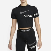 [국내매장상품] 나이키 프로 DF 여성 반팔 크롭 GRX 탑 DX0079-010