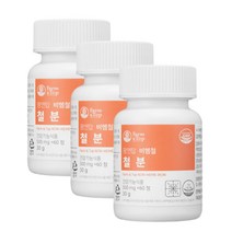 자연유래 천연철분 60정 3통 비헴철 비헴 식물성 비건 20대 30대 40대 50대 여성 여자 학생 직장인 청소년