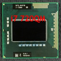 I7-8700K 인텔 CPU 노트북 6M 캐시 1.6GHz 2.8GHz i7 720QM SLBLY PGA988 45W 호환 PM55 HM57, 한개옵션0