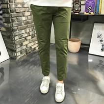 용된다 남자 빅사이즈 스판 밴딩 면바지