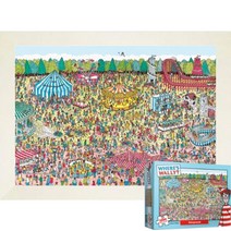 퍼즐피플 월리를찾아라 직소퍼즐, 월리를찾아라 놀이공원 1000P 액자포함(우드화이트), 퍼즐유액 포함, 1000p