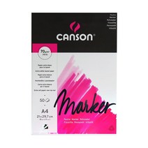 캔손 CANSON 마카패드 A4 50매 지 용지 미술, 본상품선택