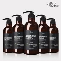 한방성분 샴푸 순한성분 아이스 쿨 샴푸 750ml x5개 두피 힐링케어