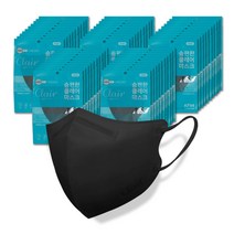 (L size) KF94 숨편한 클레어마스크 스탠다드핏 대형 50매, [KF94] 대형 - 블랙 50매