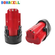 밀워키 호환 배터리 6.0Ah 12V 리튬 이온 M12 C12 XC 교체 백업 밧데리, 3.0AH 2피스, 1개