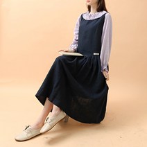 내추럴가든 [MADE N] 셔링 린넨 민소매 원피스