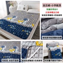 겨울 기모 침대 매트리스 패드 이불 매트 요 기숙사 1인 2인 따뜻한 침구 깔개 싱글 더블, 꼬마우주인