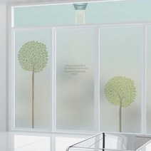 th632_m-무점착유리시트_그랜드디자인트리_유리문시트지, D타입