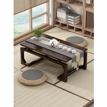 소반 전통 찻상 자개찻상 레트로 감성 접이식 손님, 원색 80×37×31