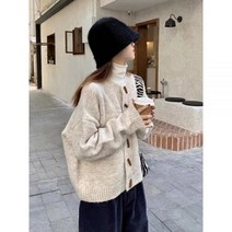 가디건 자켓 JACKET 코튼 여성 코디 재킷 빅사이즈 원피스위에입는 검정 5xl 120 니트 쟈켓 잠바