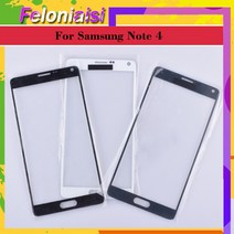 터치패널 삼성 호환 갤럭시 노트 4 N910 N910A N910F N910H 터치 스크린 전면 유리 패널 외부 렌즈 SMN910H, [04] White with gift