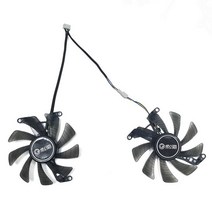 호환용 2PCS Galax Geforce RTX 2060 2070 Super Will GTX 1660 1660Ti 그래픽 카드 팬용 오리지널 85mm 4pin RTX2070 GPU, [01] 브라운
