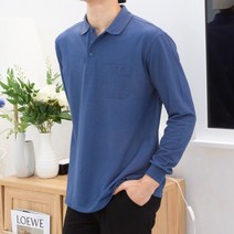 마이폴 데일리 포켓 긴팔 카라티 커플 무지 PK 남녀공용 MYP-9017