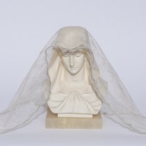 키리에 가톨릭 성물 미사보 - 은장미(베이지) 세례명 미사보 세례 선물 첫영성체 선물 청담동성물방 미사보 고급미사보, 1개