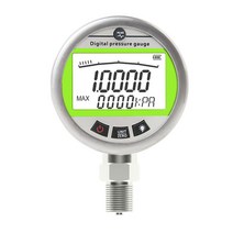 압력계 게이지 압전소자 유량 온도 센서 디지털 에어, 0-10MPA(60 직경 클래스 1 정확도), 0-10MPA(60 직경 클래스 1 정확도)