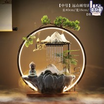 인테리어 행운의 가습기 실내 천연 인공 폭포 가정용 소형 미니, 옵션13