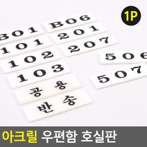 건물 사무실 우편함 우체통 숫자 번호판 호수 스티커, 제품선택, B05