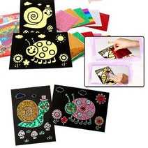 바보사랑 포일아트(1봉2pcs)홀로그램/반짝이색종이스티커붙이기 .아트랄라, 3.동물