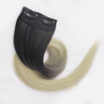일월전빵 세트 투톤 그라데이션 헤어 피스 붙임머리 부분가발 브릿지 컬러피스 옴브레 50cm B-W001, 더블-3p, 애쉬베이지