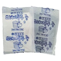 부국비닐봉투 쓰레기(배접)봉투(대)(76X94) 백색 100장, 80L