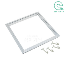 금강산업 알루미늄 점검구(고리형)(400mm) (1EA), 저광, 은색