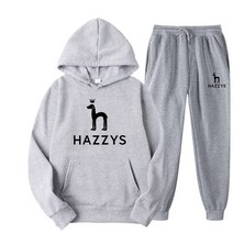 HAZZYS-가을/겨울 스웨트 셔츠 남성 및 여성용 후드 바지 정장 18 색 스타일 야외 조깅 S 3XL 사이즈