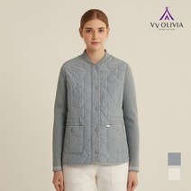 [올리비아로렌] 니트 소매 별퀼팅 패딩__VVCKAXS1131