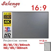 100인치 전동 스크린Salange 스크린 프로젝터 100 120 인치 휴대용 반사 패브릭 XGIMI H3 H2 YG400 용 샤오, 11 40인치