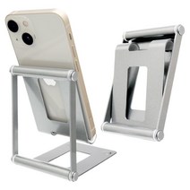 [엑스트라] 데스크탑 홀더 S6 핸드폰 태블릿PC 거치대, 실버, 기본