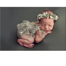 신생아 50일 100일 200일 백일사진 셀프촬영 사진 소 세트 스튜디오, G2257, newborn