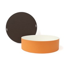 박스앤박스 360 오브제 라운드 선물 상자 대형 답례품 포장 꽃상자 플라워 원형 지관 박스 명절 한과, 1개