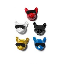 지르고몰 프렌치 블독 차량용 방향제 자동차디퓨져 송풍구 석고 방향제, 레드