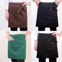 알티피아 하프 랩 허리앞치마 바리스타 카페 쉐프 앞치마 493D33, 오프 화이트