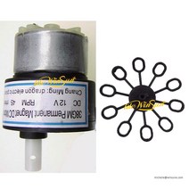 상업용조명 카페 상가 레이져 무대 버블 모터 12V DC RPM 45R 금속 플라스틱 임펠러 교체용 예비용, 03 1xMetal set
