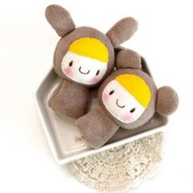 아트박스/꼬매기 코코아 베이비 손가락인형 만들기 패키지, 본품