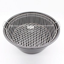 석쇠 캠핑 화로 조개 구이 바베큐 그릴 숯불 화로대, 외피