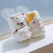 말랑마쥬 2개 세트팩 심쿵저격 극세사 동물 겨울담요 에어컨담요