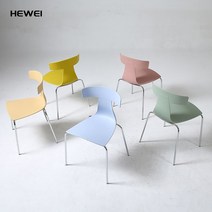 인테리어 식탁 의자 플라스틱 이케아 카페 등받이 추천 미드센추리 브랜드 리폼 가구 에펠 철제 포밍 편한 신혼 세트 테이블 스틸, J 46x52x77cm