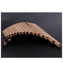 팬플룻팬파이프 팬 플루트 15 파이프 천연 대나무 관악기 Panpipe G 키 수제 목관 악기 민속, 01 보라색