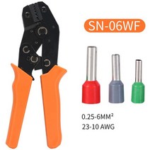 전동 충전 터미널 슬리브 유압 SR 압착기 터미널 래칫 와이어 압착 펜치 교환 다이 SN4 0.5 1.5mm2 22 16WG, 01 SM06WF
